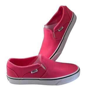 Vans Asher Slip On NWOT SIZE 8 Pink Honeysuckle